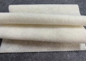 Wholesale White Non Woven Felt Fabric 1.5mm Thickness Roll Packing Tear Resistant from china suppliers