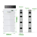 10KWH 15KWH 20KWH Solar High Voltage Stackable LiFePO4 Energy Storage Battery