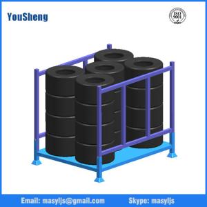 Wholesale Warehouse storage stacking folding rack commercial tire rack from china suppliers