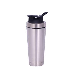 Wholesale Stainless Steel Ice Protein Powder Bottle Insulated Gym Water Bottle Shaker 750ml from china suppliers