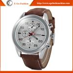 Brown Leather Watch Vintage Watches Man Business Watch Quartz Analog Watch