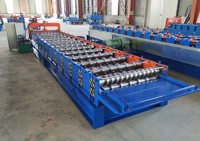 PLC Control Sheet Metal Roll Forming Machines Arch Frame Thick 16mm For Building