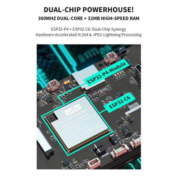 4.3 Inch ESP32 Display Module with 480x800 Resolution IPS View and ST7701S Driver Chip for High-Performance Applications