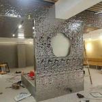 8K Mirror Stamped Decorative Stainless Steel Sheet 201 Water Ripple Stainless