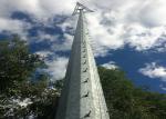 HDG Monopole Telecommunications Tower ASTM A 572 Grade 50 Steel Pole For Cell