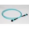 Buy cheap 12 Fibers MPO Fiber Optic Cable Multimode , 1310 Nm / 1550 Nm MPO Trunk Cable from wholesalers