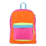 Multi colored Fashionable Kids Sports Backpack for Girls , Orange / Red / Blue