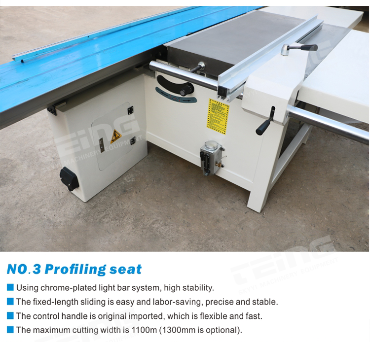 Sliding Table Panel Saw for Particle Board FMS6138 Max.Cutting Height at 90° mm 80mm