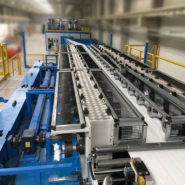 Steel Continuous PU Sandwich Panel Production Line PU Foam Wall And Roof Roll Forming Machine