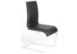 Smooth PU Leather Upholstered 46cm 0.25CBM Z Shape Modern Dining Chair