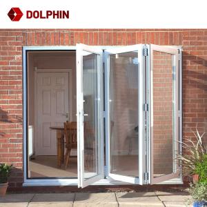 Wholesale Accordion Waterproof Exterior Bi Folding Door , Patio Bifold Aluminum Folding Doors from china suppliers
