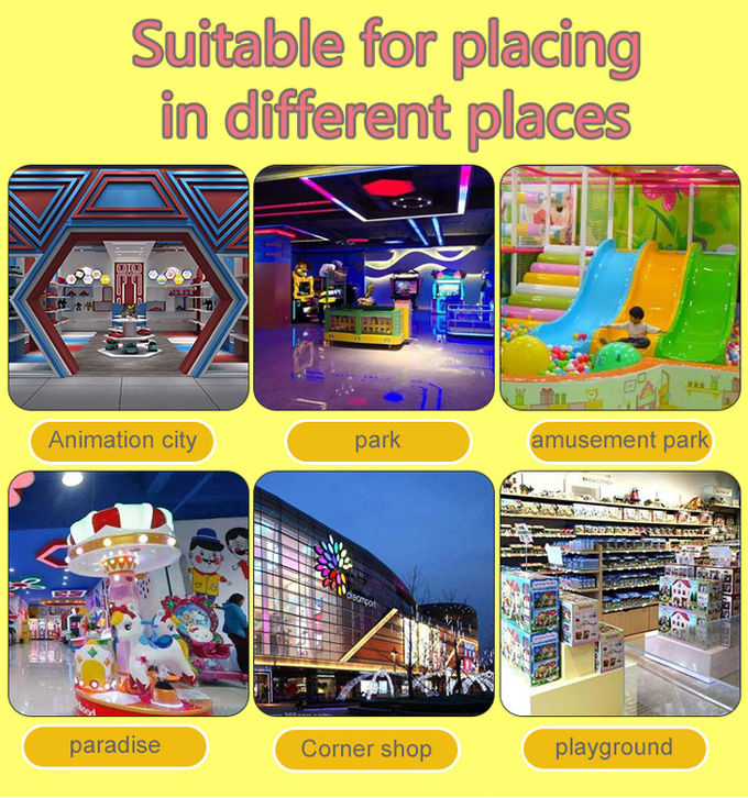 Cartoon Appearance Kids Ride With lollipop vending function coin operated machine for sale