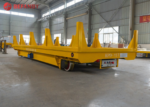 20m/Min 6 Ton Flat Table Self Propel Rail Transfer Cart