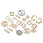 SGS Washable Handbag Metal Tags Antirust Stainless Steel Logo Plates SUS304