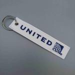 Aviation Collectible​ Custom Embroidered Keychain Tags Corrosion Proof