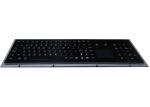 103 Keys Metal Trackball Keyboard Electrophoretic Black IP65 Dust Proof