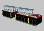 Commercial Buffet Equipment 50Hz With Cabinet , 550L Marble Hot Buffet Counter