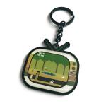 Cartoon Laser Logo Metal Key Ring TV Shape Zinc Alloy For Children Gifts