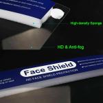 Full Head Mounted Safety Visor Face Shield Customized Logo 230*300*0.2mm
