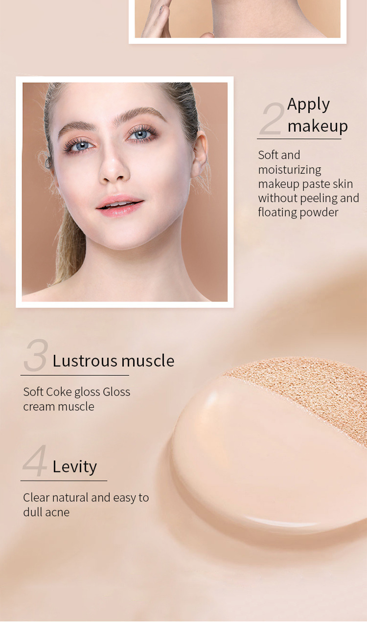 New Brand Wholesale Waterproof Whiten Air Cushion Cc Bb Cream Women Makeup Skin Foundation Custom