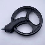 8 Inch PVC Black Replacement Caster Wheels For Wheelchair Casters