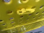 Yellow Powder coated Scaffolding Steel Ladder Trap Door For Construction