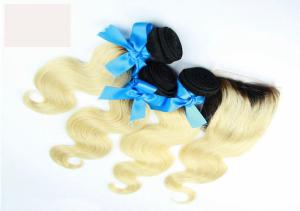 Wholesale 7A Peruvian Colored Hair Extensions Human Hair With Lace Closure from china suppliers