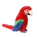Polyester Fiber Stuffing Bright Red Macaw Stuffed Animal Gift For Kids plush