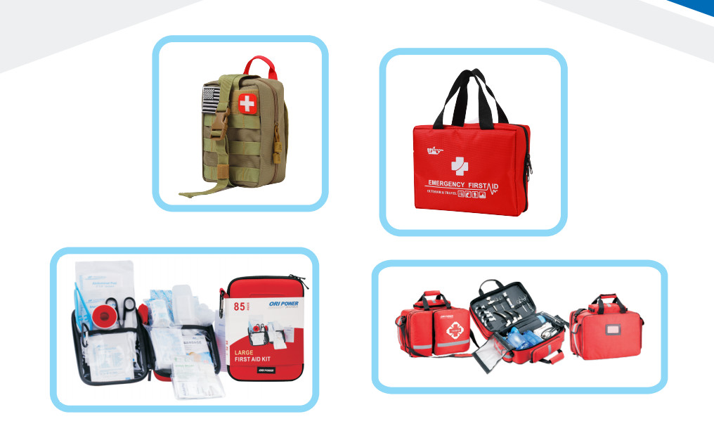 45 X 22 X 10cm Blue / Black First Aid Bag With Triangular Warming Of 43.5cm