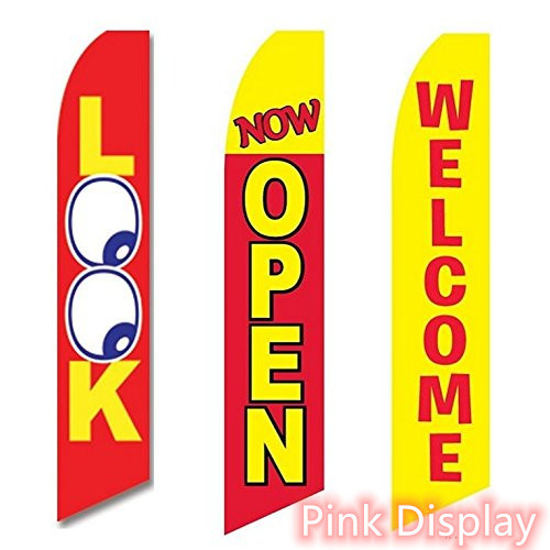 Digital CMYK 65x295cm Teardrop Advertising Flags
