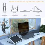 Adjustable Aluminum Laptop Stand Foldable Waterproof At Office Home Trip