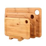 3PCS Bamboo Butcher Block Chopping Board Set 28x2cm 33x22cm 22x15cm