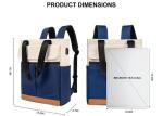 Waterproof Laptop Rolltop Backpack For College Women Computer Travel