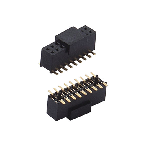 Customized 2.54mm Dual Row SMT Header Connector Gold Flash For Pcb Board