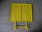 Yellow Powder coated Scaffolding Steel Ladder Trap Door For Construction