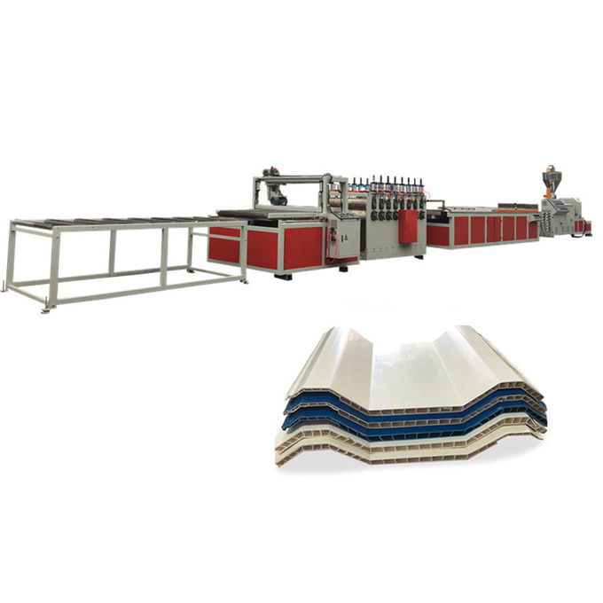 Indonesia Corrugated Twin Wall PVC Roofing Sheet Production Line