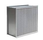 Stainless Steel Frame Deep Pleat HEPA Filter High Temperature Resistant
