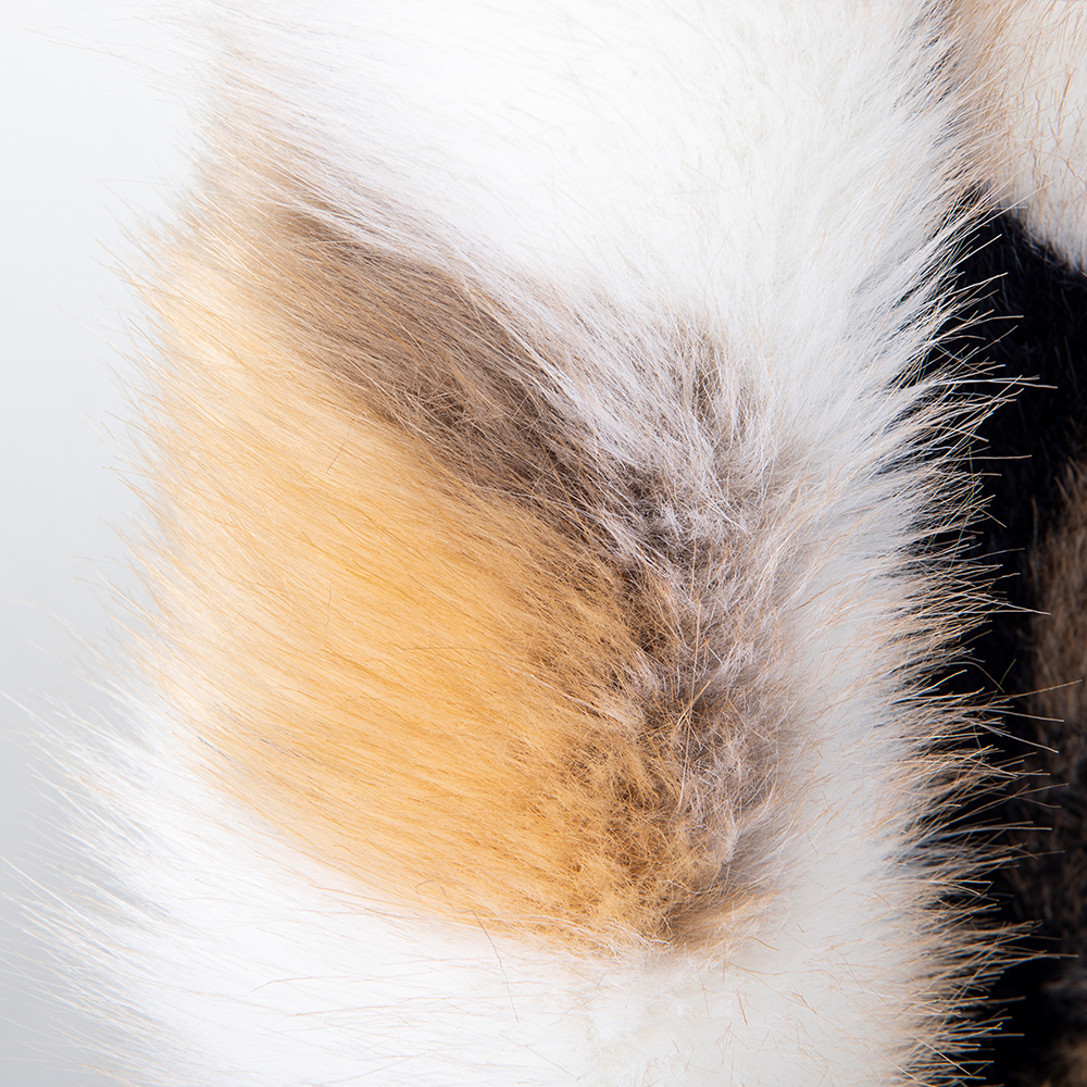 100% Acrylic Front Material Contact Density High Density Faux Fur Fabric for Garments