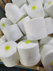 Wholesale 50S/2 100% Polyester Sewing Thread Raw White Spun Polyester Fiber Thread For Dyeing from china suppliers