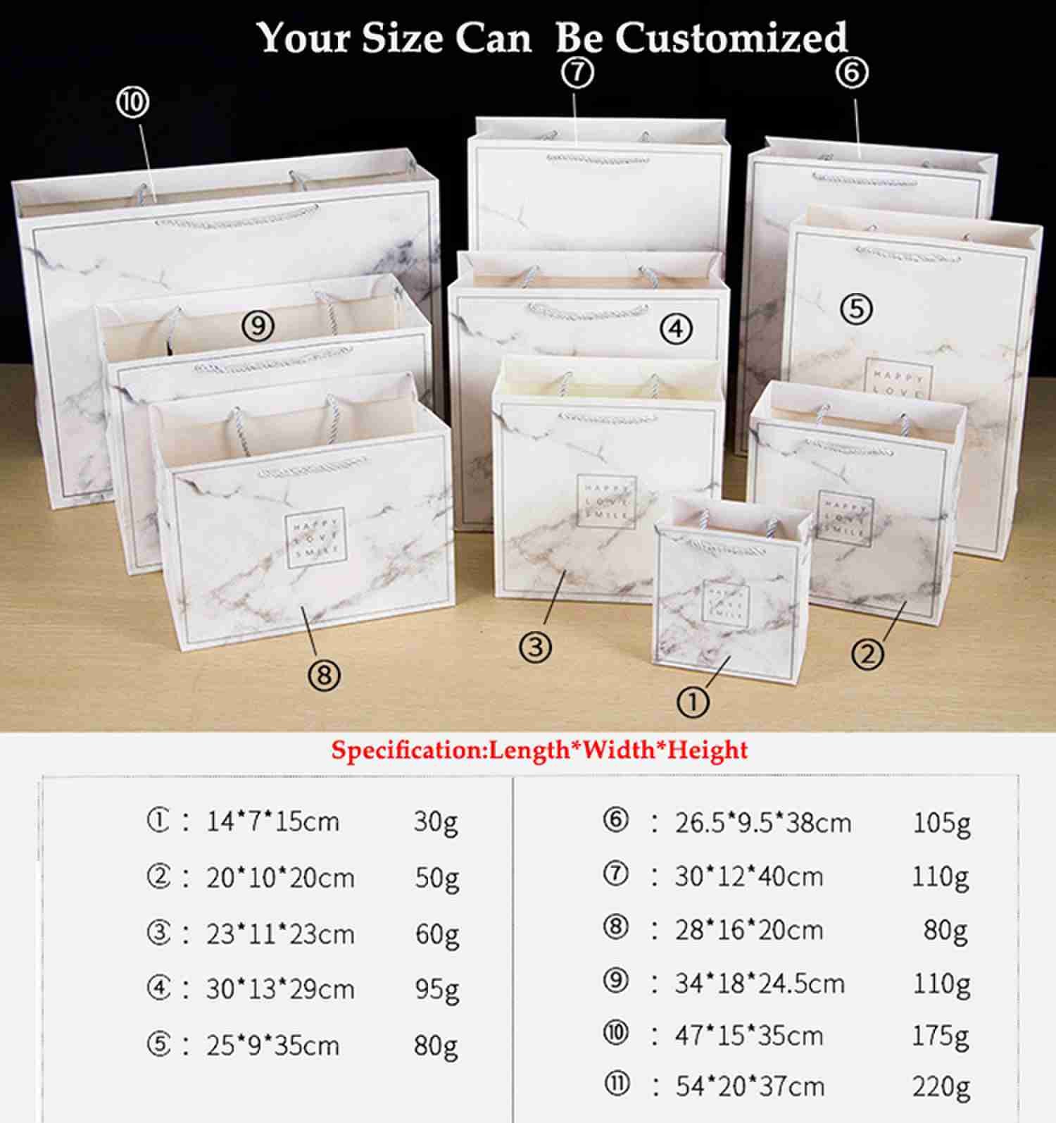 Boutique Recycled 250gsm Marble Paper Gift Bags Boxes For Cosmetic Clothes