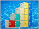 Highly Water Resistant Green School Lockers , 5 Tier Lockers With Combination Lock