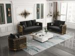 SEDIA Steel And Marble Dining Table Chair Sets OEM ODM