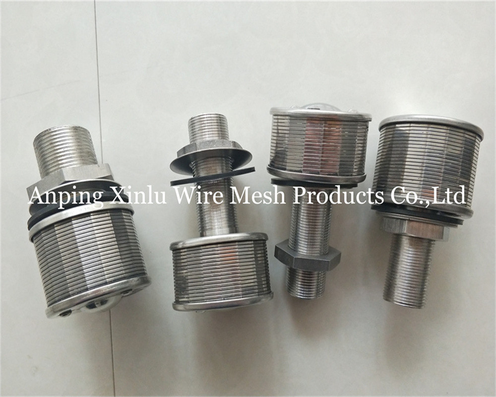 1Ton 100N 57mm Stainless steel wedge wire Johnson Bottom Strainer Nozzle with Filter Precision 50-300μm