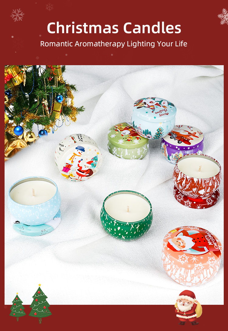 Aromatherapy Soy Wax Candles Tin Scented Candle With Custom Scented Nature Scents Aroma