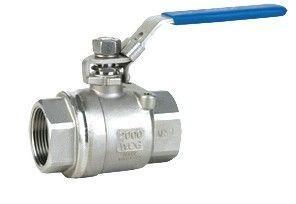 2-pc stainless steel Padlocking device ball valves 1000 WOG, Full bore, Threaded