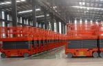 Electric Telescopic Aerial Work Mobile Scissor Lift Trucks CE 4m -14m 300kg
