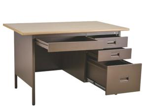 Wholesale 4 Drawer Base Stainless Steel Computer Desk , Wooden Desktop Office Computer Desks from china suppliers