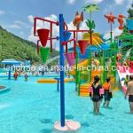 Water Park Indoor Splash Pad Equipment Fiberglass Colorful Rainbow Ring
