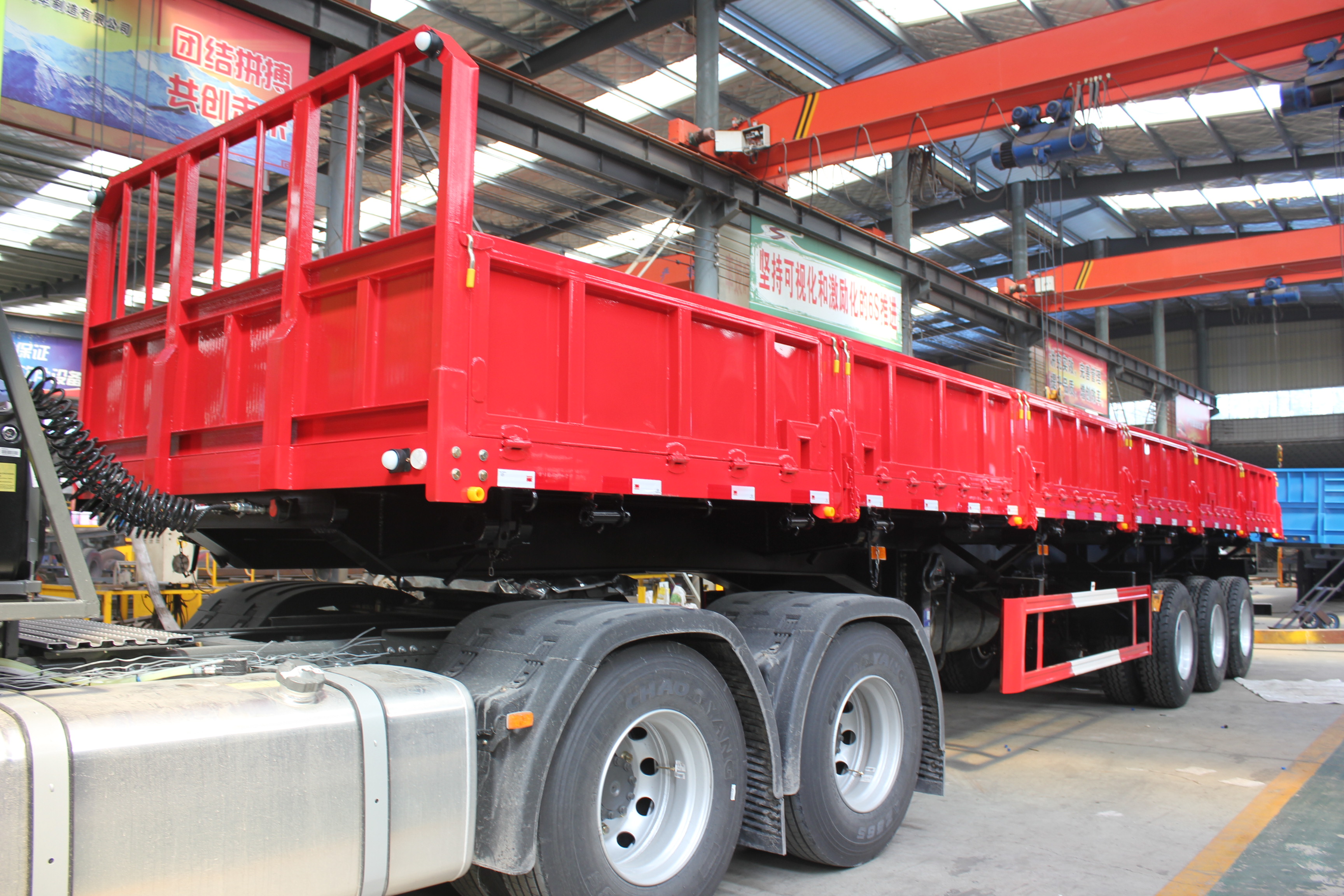 Special Vehical Manufacturing 30-60 Tons 45 Ft Semi Trailer with York Optional Axle
