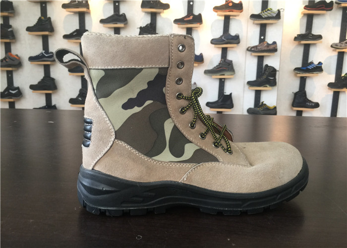 Warrior Safety Boots , High Ankle Work Boots Water Resistant For Soldier